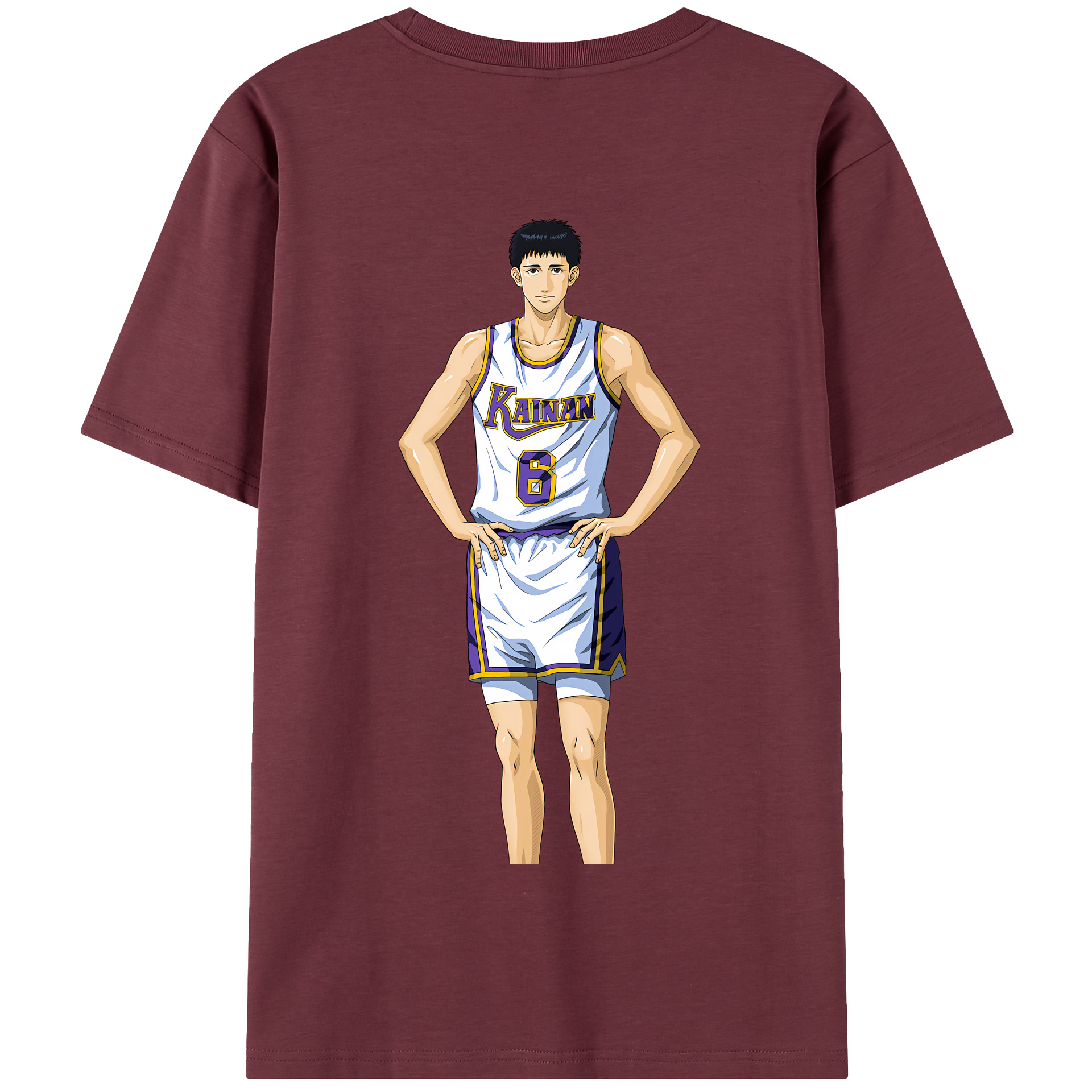 SLAM DUNK／スラムダンク 綿100％半袖Tシャツ（背面プリント）